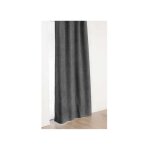 Homemaison - rideau alaska � galon fronceur isolant et 100 % occultant - 140x240cm - gris anthracite