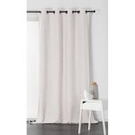 Homemaison - rideau alaska isolant et 100 % occultant blanc 140x350 cm Homemaison - rideau alaska isolant et 100 % occultant blanc 140x350 cm