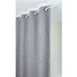 Rideau alaska isolant et 100 % occultant gris souris 140x350 cm