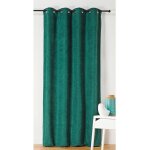 Homemaison - rideau alaska isolant et 100 % occultant vert emeraude 140x350 cm Homemaison - rideau alaska isolant et 100 % occultant vert emeraude 140x350 cm