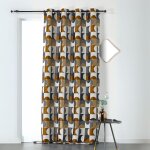 Homemaison - rideau d'ameublement astral jaune 135x255 cm