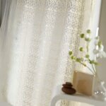 Homemaison - rideau ameublement en filet brod� blanc 150x260 cm