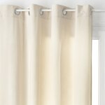 Univers decor - rideau d'ameublement lilou effet velours 140 x 260 cm atmosphera - 1 panneau - ivoire ...