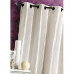 Homemaison - rideau d'ameublement en taffetas froissé beige 135x260 cm Homemaison - rideau d'ameublement en taffetas froissé beige 135x260 cm