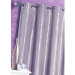 Homemaison - rideau d'ameublement en taffetas froissé violet parme 135x260 cm Homemaison - rideau d'ameublement en taffetas froissé violet parme 135x260 cm