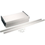 Rideau d'armoire rauvolet metallic line - dcor : argent - hauteur d'encastrement : 165 mm - pour caisson ...