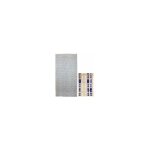 Rideau bleu corail - cristal - 96 fils cm. 120x230h. Rideau bleu corail - cristal - 96 fils cm. 120x230h.
