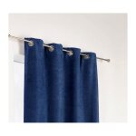 Homemaison - rideau bleu marine uni phonique, isolant, thermique et occultant - 140x260cm - bleu marine ... Homemaison - rideau bleu marine uni phonique, isolant, thermique et occultant - 140x260cm - bleu marine ...