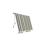 Rideau de chute 245x245  rayures vertes
