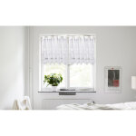 Rideaux de la cuisine moderne, rideau court blancs avec motifs d�licats de papillons et de jacquard floral, ...