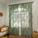 Rideaux en dentelle pour salon, voilages boh�mes � motifs floraux, style vintage, 140 x 260 cm, 2 panneaux ...