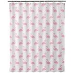 Rideau de douche flamingo