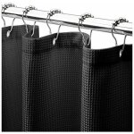 Rideau de douche gaufr� 180 x 210 cm, rideaux de douche en tissu r�sistant avec tissage gaufr� rideaux ...