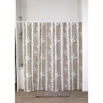 Rideau de douche peva 180x180cm 12 anneaux blanc - bahia tendance