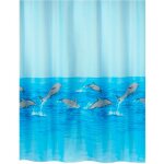 Spirella - collection nemo, rideau de douche textile 180 x 200, 100% polyester, bleu Spirella - collection nemo, rideau de douche textile 180 x 200, 100% polyester, bleu