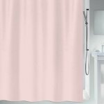 Rideau de douche polyester primo 120x200cm rose clair spirella
