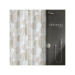 Spirella - rideau de douche polyester raio 120x200cm beige elements by