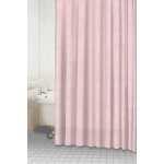 Rideau de douche uni aspect tissu rose boudoir 180x180 cm Rideau de douche uni aspect tissu rose boudoir 180x180 cm