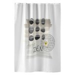 Rideau de douche 'zenitude' 180x200cm blanc Rideau de douche 'zenitude' 180x200cm blanc