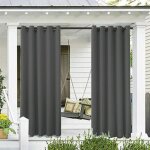 Rideaux extrieurs jardin patio gazebo rideau occultant coupe - vent protection uv rsistant  la moisissure, ...