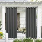 Rideaux d'extrieur jardin patio gazebo rideau occultant coupe - vent protection uv rsistant  la moisissure, ...