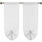 Emmevi mv s. p. a. - rideau de fen�tre 2 pcs porte int�rieure tissu semi - transparent ajustable moderne ...