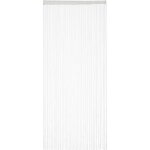 Rideau passe - tringle, pour portes ou fentres, lavable, peut tre raccourci, 90 x 245 cm, blanc - relaxdays ...