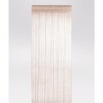 Rideau  fils fantaisie beige 90x240 cm