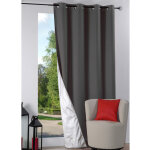 Homemaison - rideau thermique été gris anthracite 135x240 cm Homemaison - rideau thermique été gris anthracite 135x240 cm