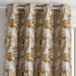 Rideau jacquard � ?illets  bejuco  140x260cm ocre