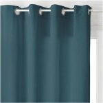 Atmosphera - rideau  oeillets - h 260 - lilou - bleu - livraison gratuite