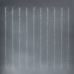 Rideau lumineux effet chute de neige 200xh200cm 400 led blanc froid 4 canaux timer lotti