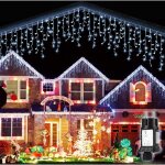 Rideau lumineux led, guirlande lumineuse led, rideau lumineux effet stalactite, dcoration de nol extrieure, ...