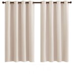 Rideaux occultants pour chambre � coucher, en microfibre isolante, � ?illets, 2 pi�ces, 168 x 262 cm