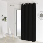 Homemaison - rideau occultant ignifug non feu m1 noir 140x260 cm