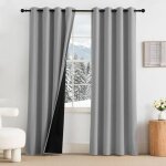 [jamais utilis�] rideaux occultants modernes pour salon, lot de 2, rideaux thermiques isolants pour chambre ...