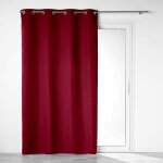 Paris prix - rideau occultant 'obscure' 140x260cm bordeaux