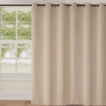 Rideau occultant uni grande largeur beige 240x260 cm Rideau occultant uni grande largeur beige 240x260 cm