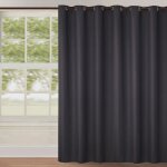 Rideau occultant uni grande largeur gris anthracite 240x260 cm Rideau occultant uni grande largeur gris anthracite 240x260 cm