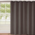 Homemaison - rideau occultant uni grande largeur taupe 240x260 cm Homemaison - rideau occultant uni grande largeur taupe 240x260 cm