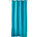 Homemaison - rideau  oeillets 135 x 240 cm lola 100% coton coloris turquoise