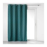 Homemaison - rideau a oeillets 135 x 260 cm 100% occultant / microfibre imp. surya bleu