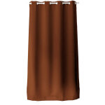 Rideau oeillets chaby 140x240 cm polyester bachette terre cuite Rideau oeillets chaby 140x240 cm polyester bachette terre cuite