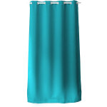 Rideau oeillets chaby 140x240 100% polyester bachette turquoise