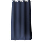 Rideau oeillets chaby 140x240 cm polyester bachette bleu marine