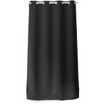 Rideau oeillets chaby 140x240 cm polyester bachette coloris noir