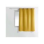 Douceur d'intrieur - rideau  oeillets essentiel - jaune - 140 x 180 cm - livraison gratuite