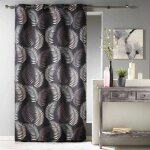 Rideau � oeillets 'goyave' 140x280cm chocolat