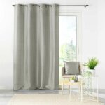 Rideau � oeillets 'shana' 140x240cm gris perle