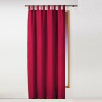 Rideau � passants 'essentiel' 140x260cm rouge
